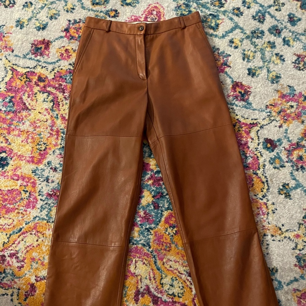Weekend by MaxMara leather trousers